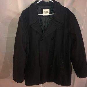 Old navy black pea coat